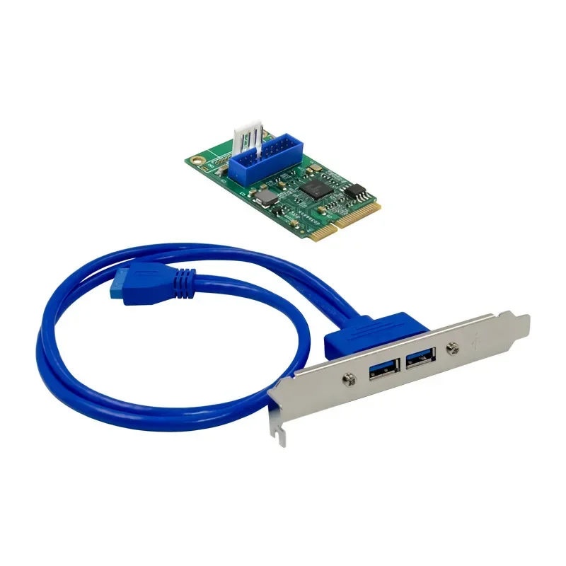 

Карта расширения Mini PCIE на 19PIN USB3.0, чип NEC 720202, 20-контактный на 2-портовый адаптер USB 3.0 mini pci-e на USB