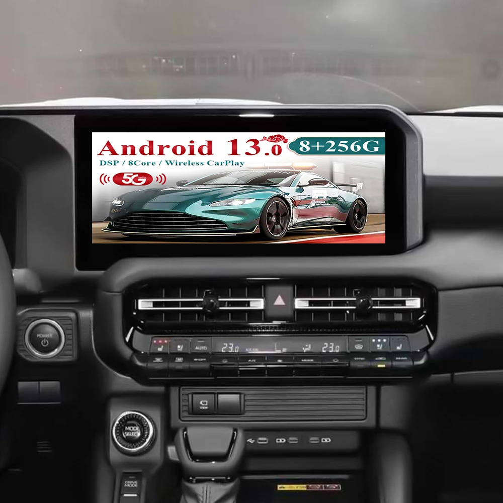 

12.3 inch auto carplay Android 13.0 For Toyota Prado 2024 Model Car Radio Multimedia Player GPS Stereo touch screen Head Unit