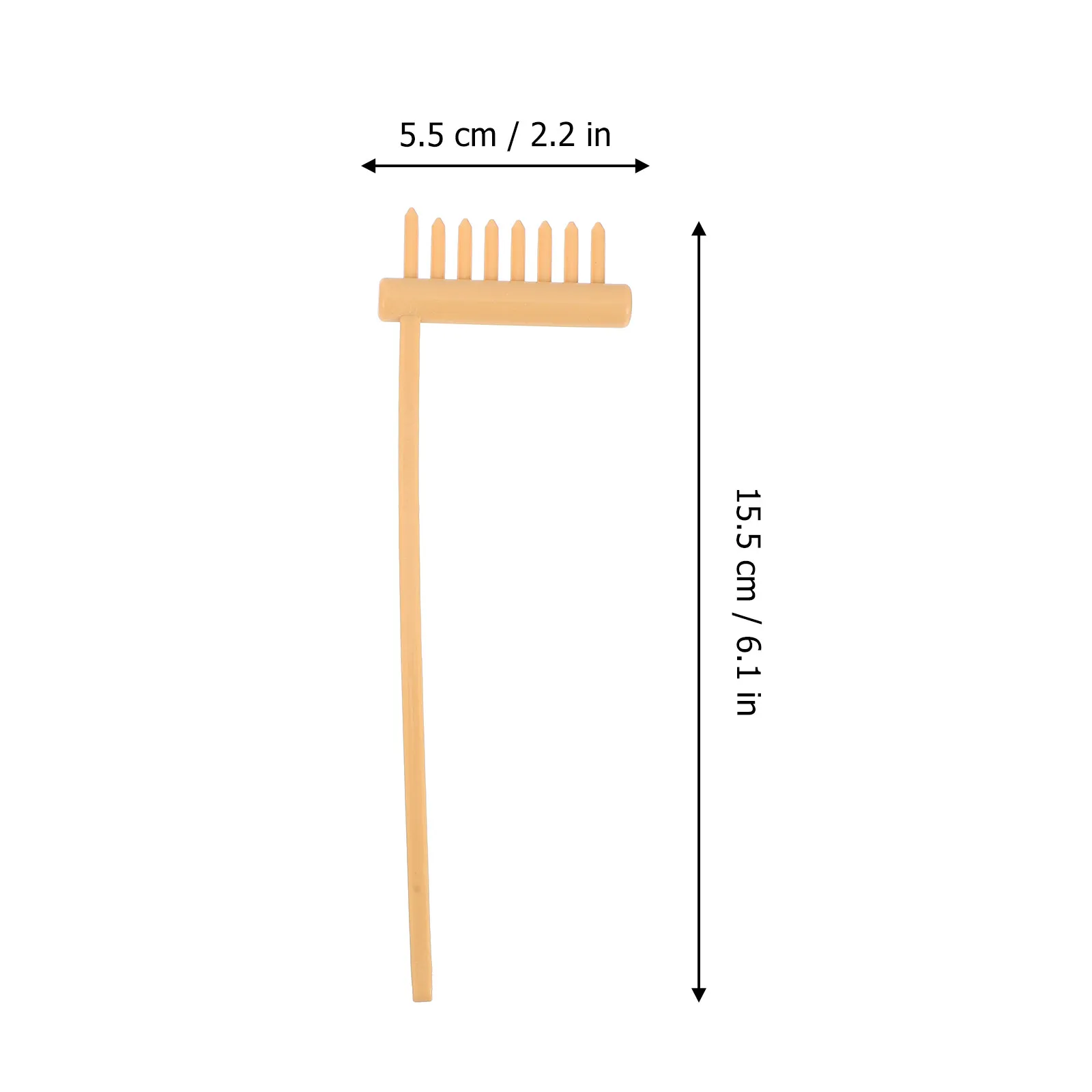 6Pcs Zen Rake Set Mini Plastic Sand Smoothing Rake Desktop Decoration Sand Painting Tools Mini Rakes Push Tools