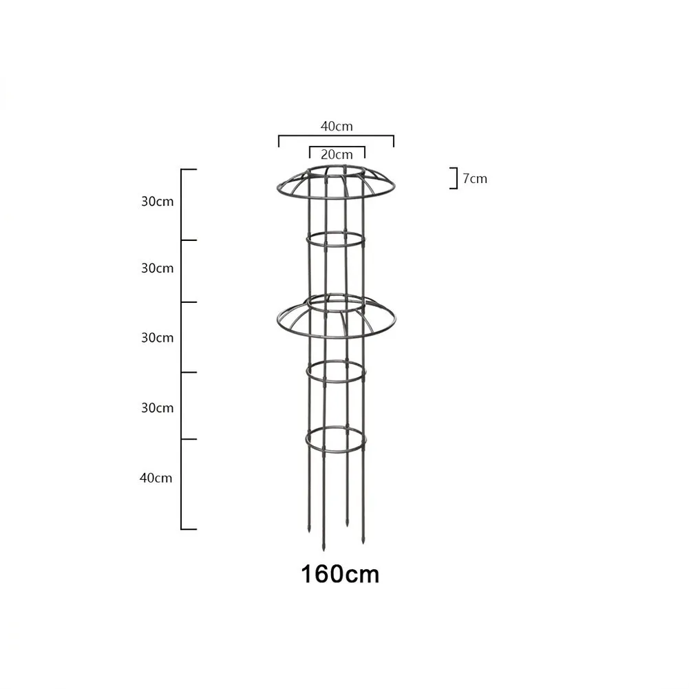 Umbrella Trellis for Potted Plants Metal Construction 130cm 160cm Height 1pc Support Frame Garden Climbing Aid