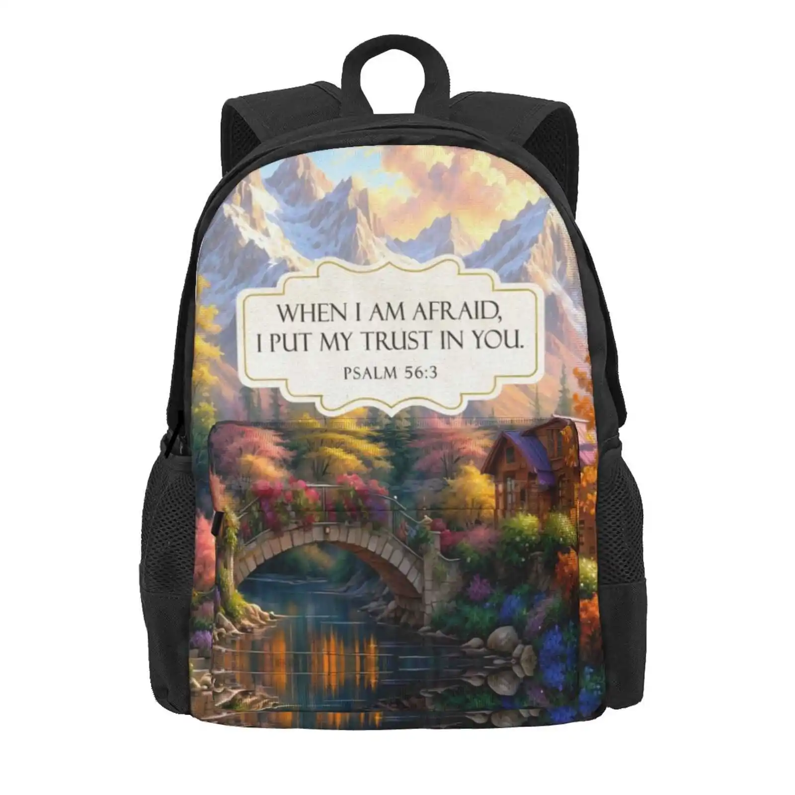 My Spiritual Gems 2024 (River, Garden & House) Hot Sale Schoolbag Backpack Fashion Bags Jw Ministry Convention Bible Holy