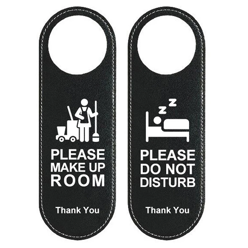 1PC Make Up Room Hotel Bulletin Board Do Not Disturb Signs Door Hanger Tags Door Knobs Hanger Pendant Cleaning Label