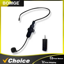 Wireless Microphone System,160ft Range, 2.4G Dual Wireless Headset Mics for Karaoke Speaker Amplifier PA System Yoga Teaching