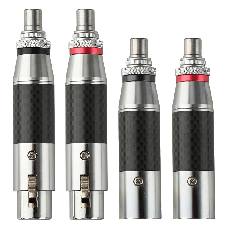hi-end XLR to RCA Socket Adapter Rhodium plated RCA male to XLR male female Connector