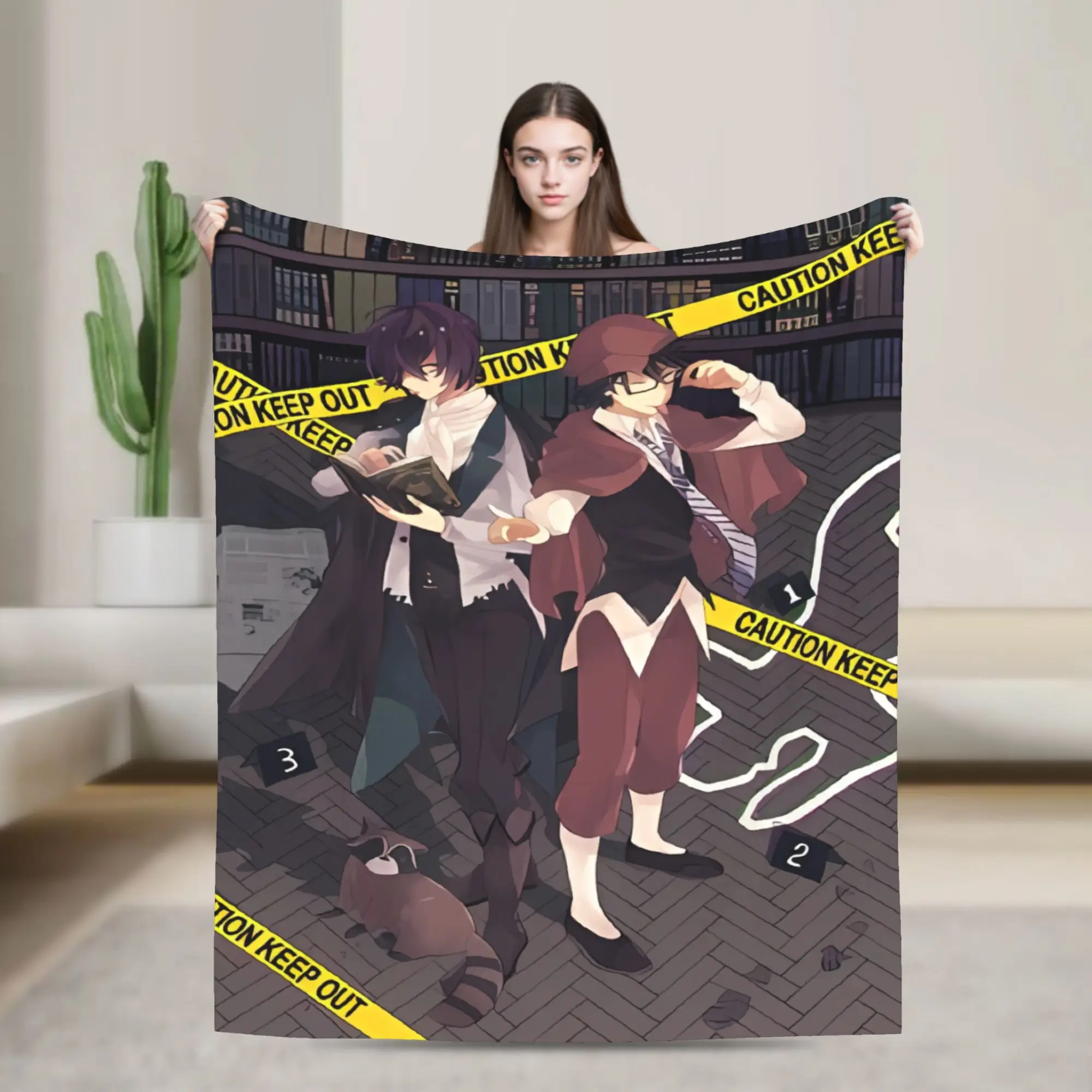 Bungo Stray Dogs Blanket Quality Super Soft  Throw Blanket Winter Camping Couch Chair Comfortable Bedspread