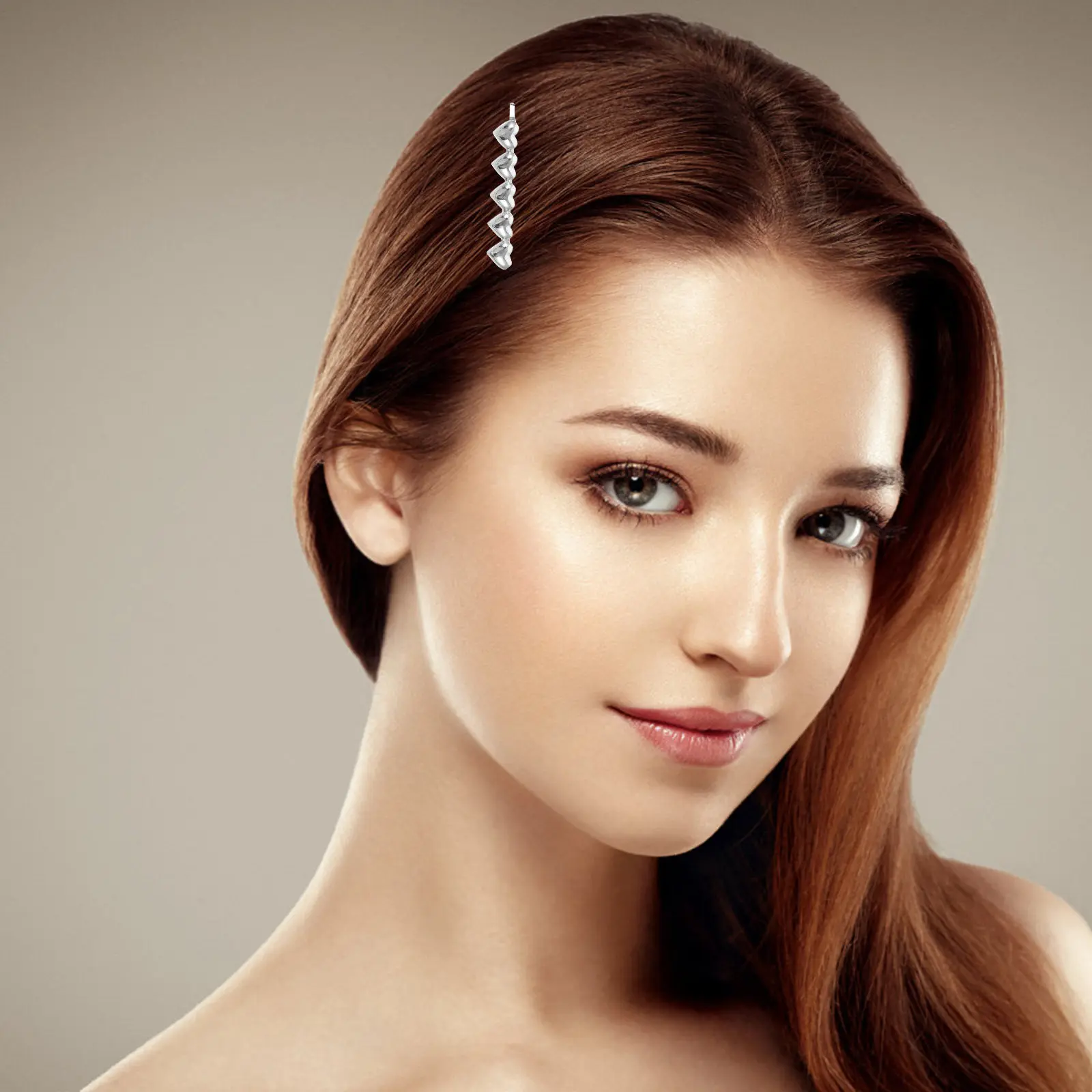 

4Pcs Punk Heart Hair Clips Decorative Bobby Pins Hair Styling Pins Party Hairgrips Heart Bobby Pin Punk Hairpin