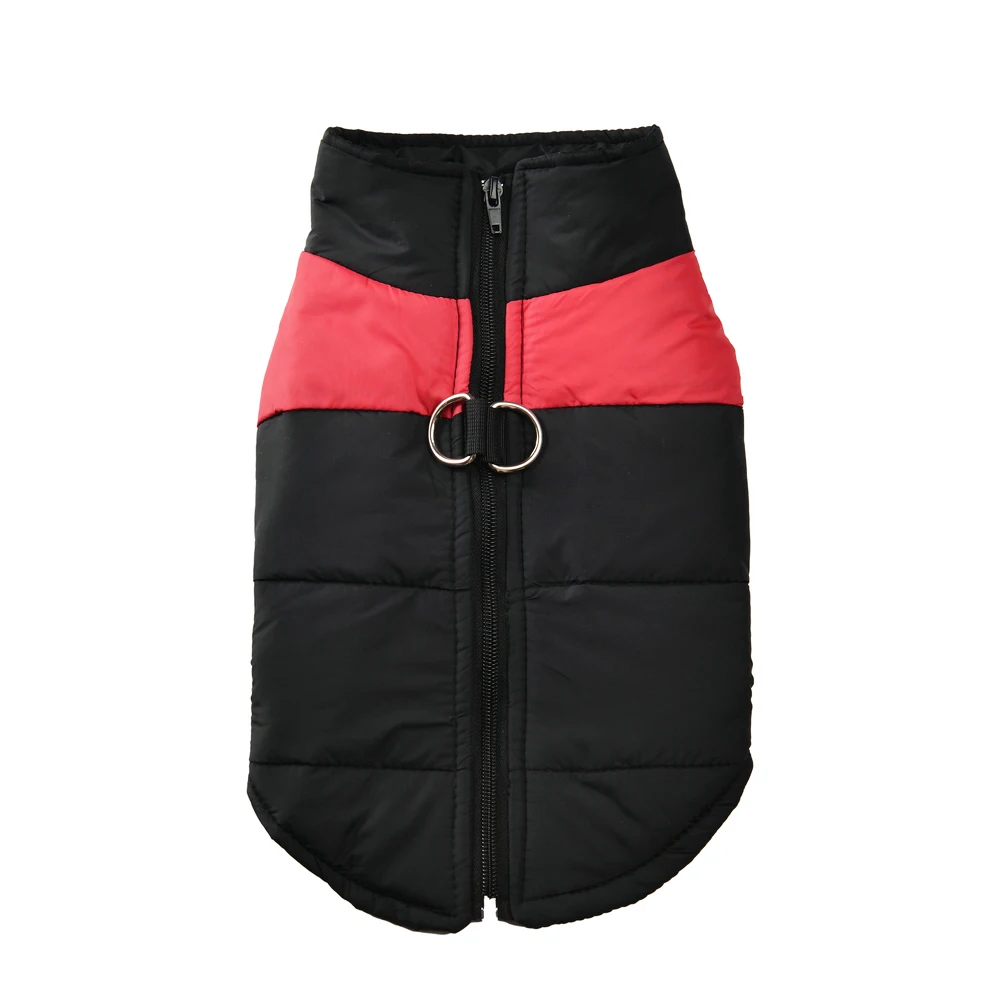 Herbst Winter Hundejacke mit D-Ring für kleine große Hunde Katze warme wasserdichte Welpen Reißverschluss Kleidung Labrador Yorkies Haustierkostüme – Detail 7
