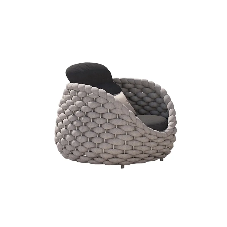 

#FERA Villa Outdoor Furniture Conversation Lounge Sofa Set Rope Weaving Patio Garden One Seater Sofa Chair Waterproof Weather