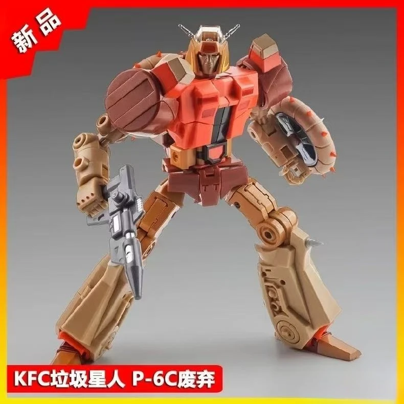 In Voorraad Getransformeerd Speelgoed KFC Speelgoed Eavi Metal P-6F Gunker Junkion KFC P6F Action Figure Speelgoed Collectie Gift
