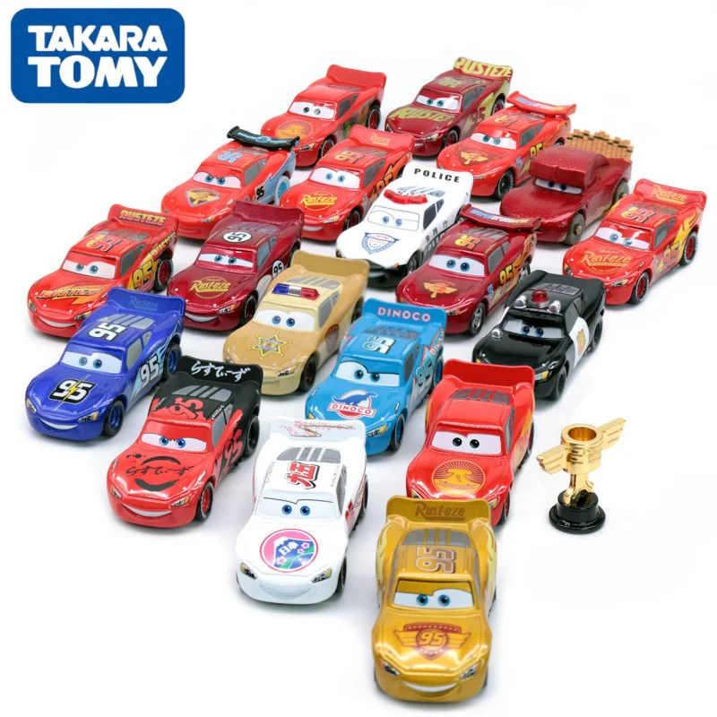 

Коллекционная модель автомобиля Takara Tomy TOMICA Pixar Lightning McQueen, лимитированная серия, масштаб 1/64, литая под давлением, из сплава, игрушечная машинка