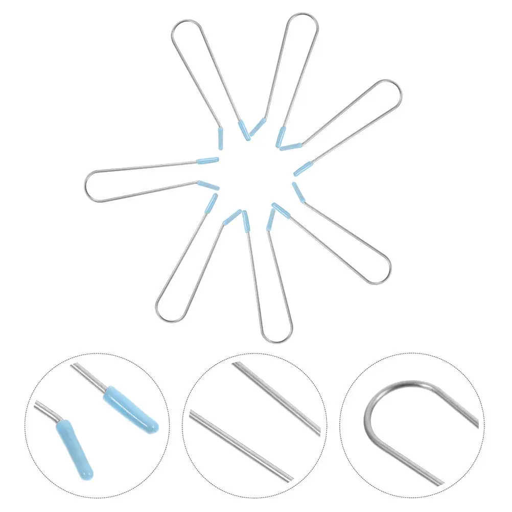 

8Pcs Roller Clips for Hair Rollers 304 Stainless Steel Hot Curler Securing Pins Gentle Curling Tool All Hair Types Easy Storage