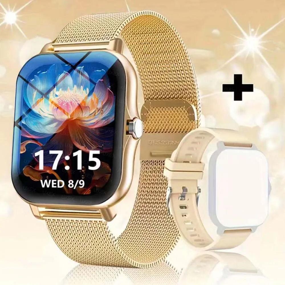 

Exercis Stripling Smartwatch Bluetooth Call Fitness Clock Heart Monitor Smartwatch Music Playback 1.83'' Surprise Gift Watches
