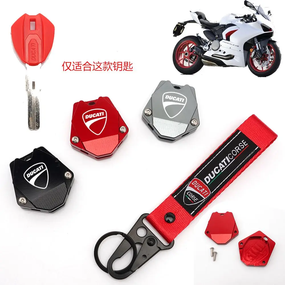 Funda protectora de aleación para llave de motocicleta y llavero para DUCATI 899 959 1199 1299 Panigale V4S, accesorios para motocicleta