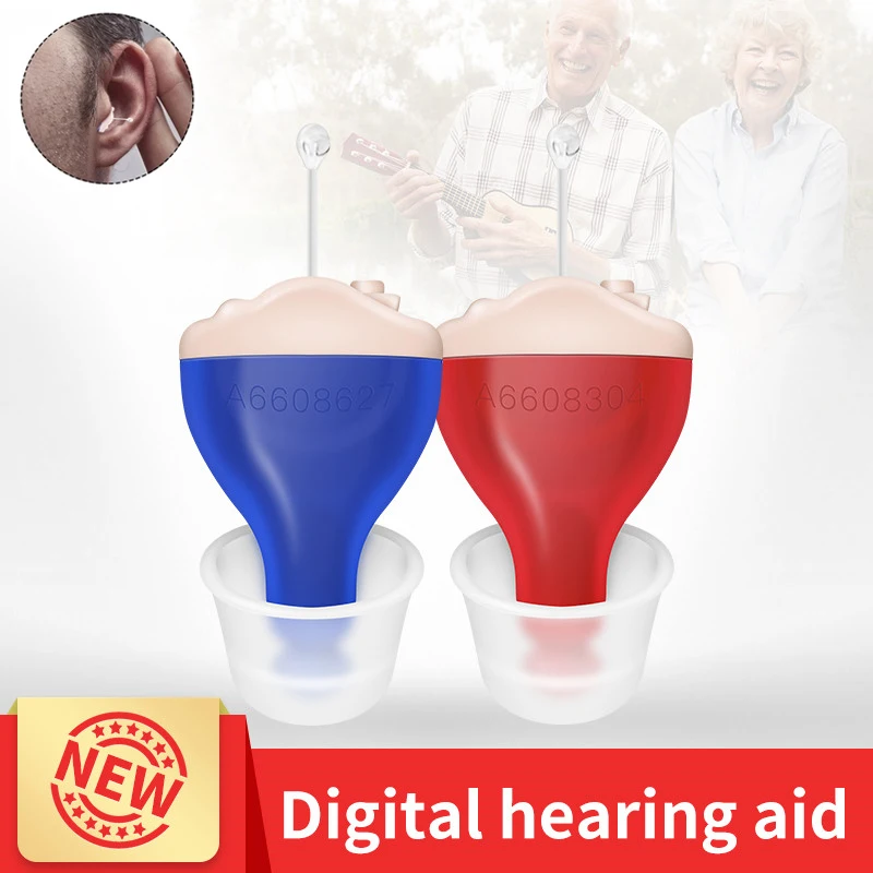 

Digital Hearing Aid for Deafness Elderly Mini Invisible Hearing Aids Mini Ear Aids Sound Amplifier Wireless Headphones audifonos