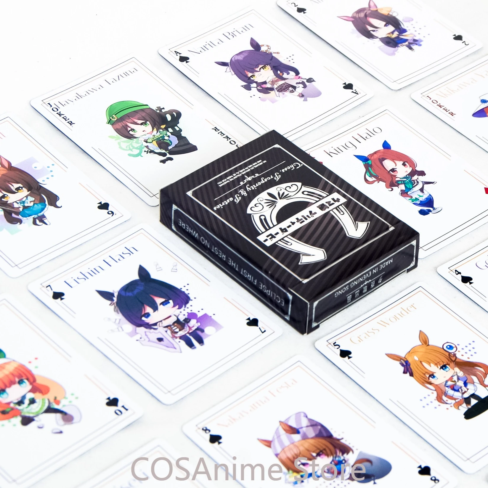 

Uma Musume Pretty Derby‌ Japan Anime Cartoon Paper Poker Desk Playing Cards Board Game Card Creative Collection Cosplay Gift
