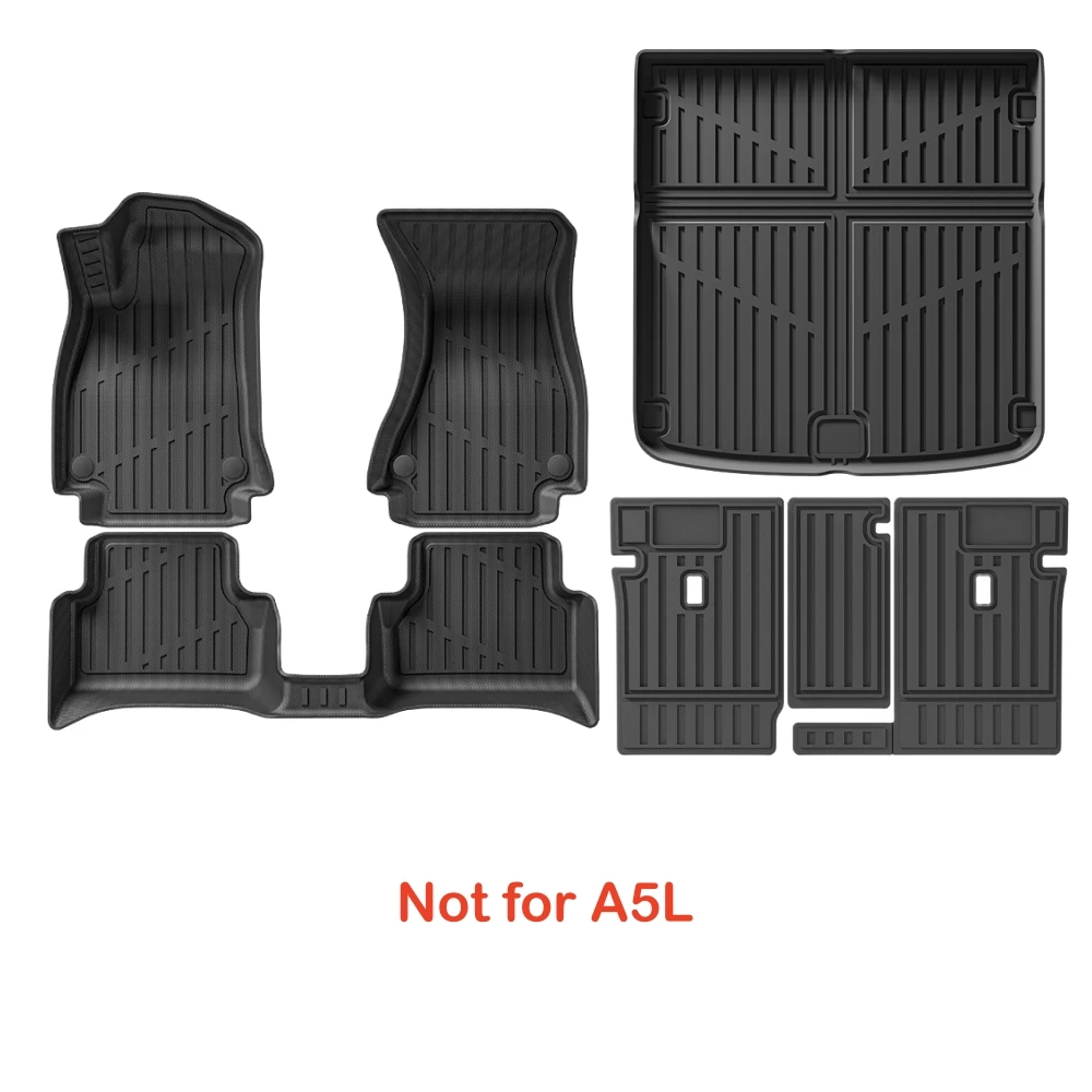 Für Audi A5 2024 2025 (nicht für A5L) TPE-Fußmatten, Kofferraummatte, 3D-Laderaumauskleidung, Bodenteppiche, wasserdicht, Allwetter-Bodenauskleidung, LHD – Detail 9