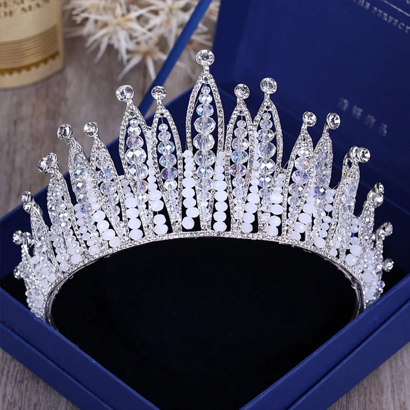 Itacazzo Bridal Headwear Crown Classic Tiaras Suitable for Women\'s Wedding, Birthday, Party Accessories (Can be Quickly Sent)