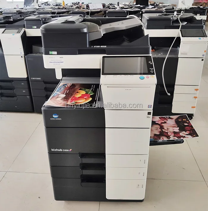 Factory Price Used Konica Minolta Bizhub C368/C458/C558/C658 All-In-One Color Printer Copier for Paper Printing