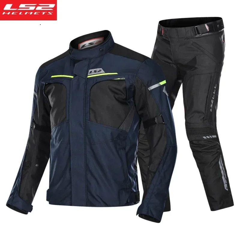 

LS2 Original Motorcycle Jacket Winter Warm Waterproof Motorbike Jacket Men Outdoor Travel CE Anti-fall Motocross Riding Clothing