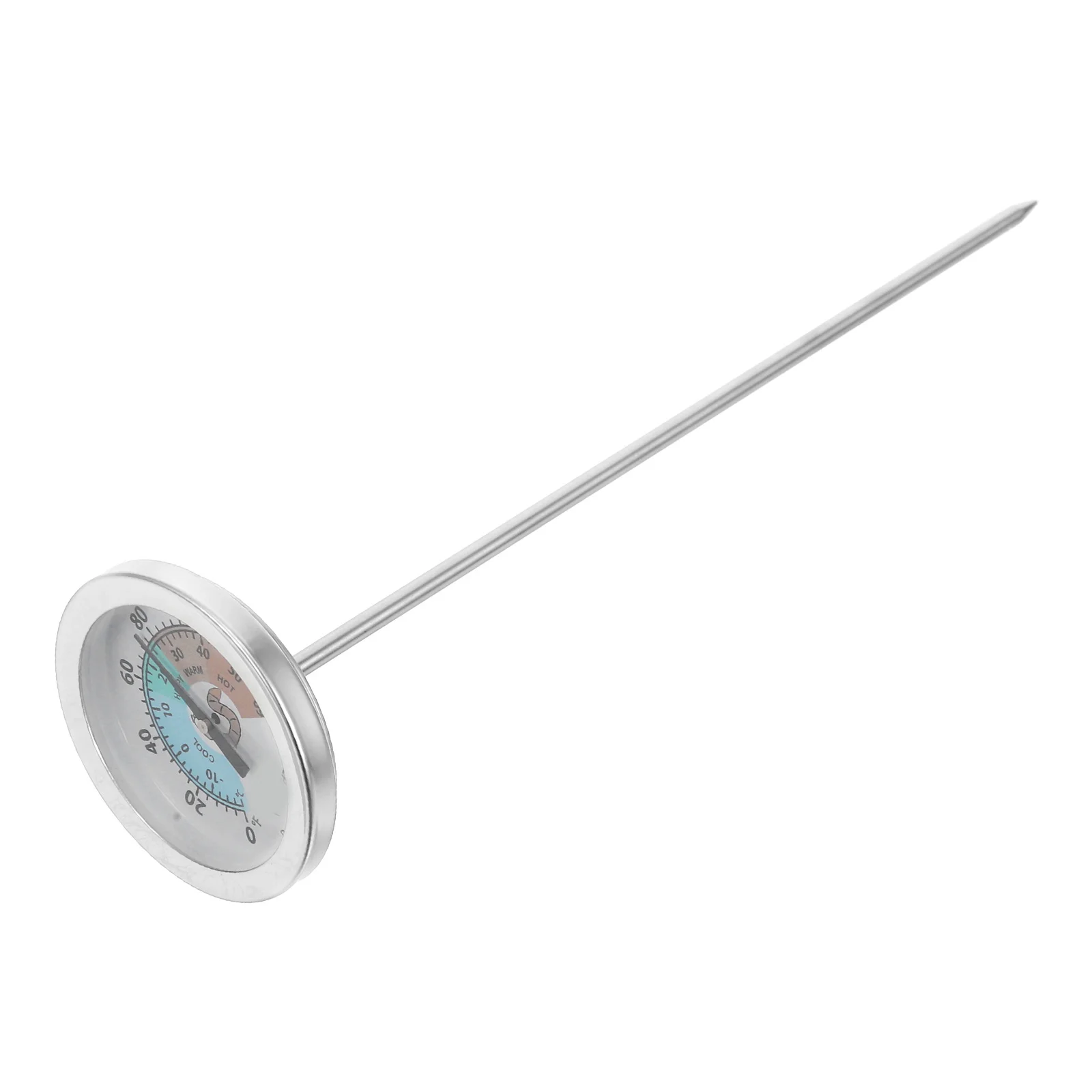 

Outdoor Garden Soil Thermometer Stainless Steel Probe Compost Soil Temperature Measurement Tool Durable Plant Temperature