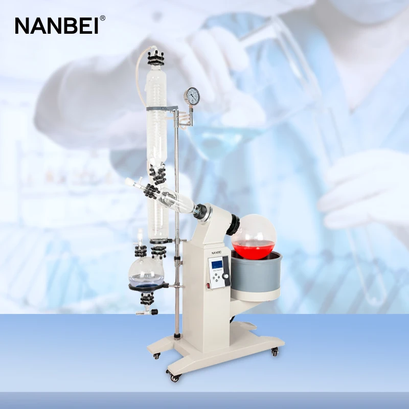 Factory price lab short path distillation 5L 10L 20L 50L essential oil extraction rotary evaporator with vacuum pump