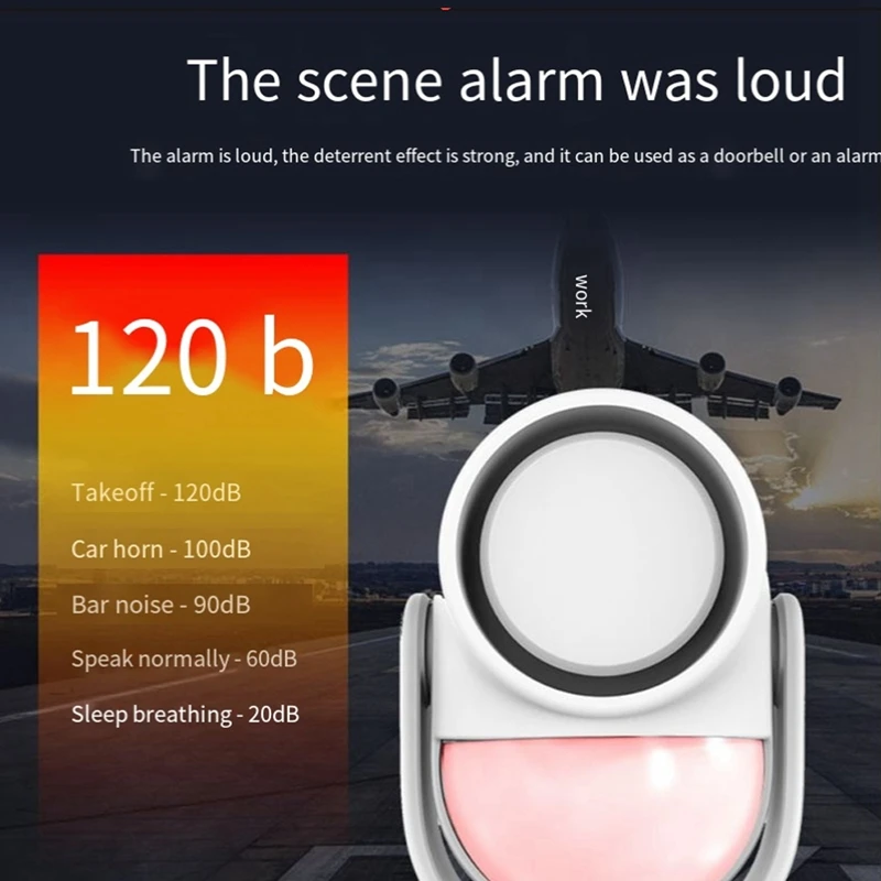 Motion Sensor Detector Alarm Wireless Infrared Home Security System With Remote Control