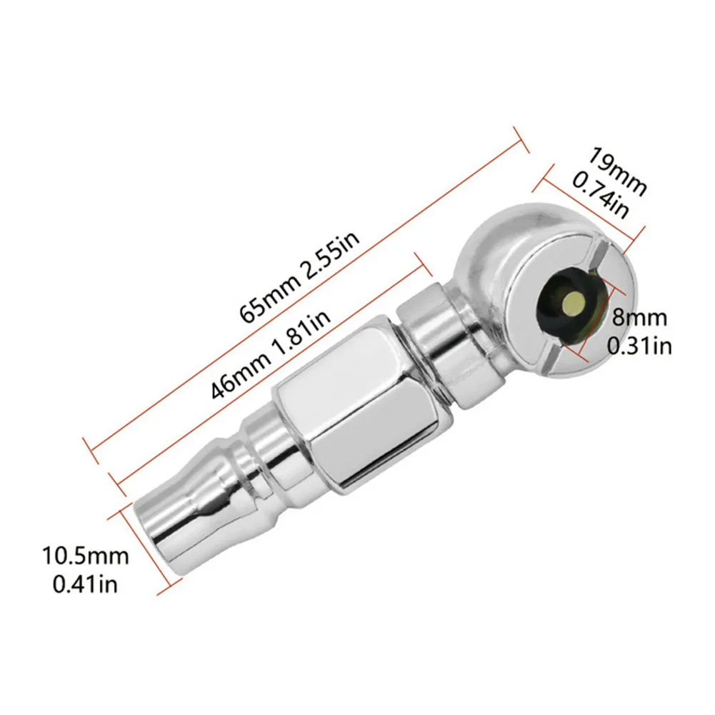 Car Tire Quick Charging Hand-operated Inflating Rod Single/double Head Dual-use Tire Quick Filling Nozzle Workshop Hand Tools