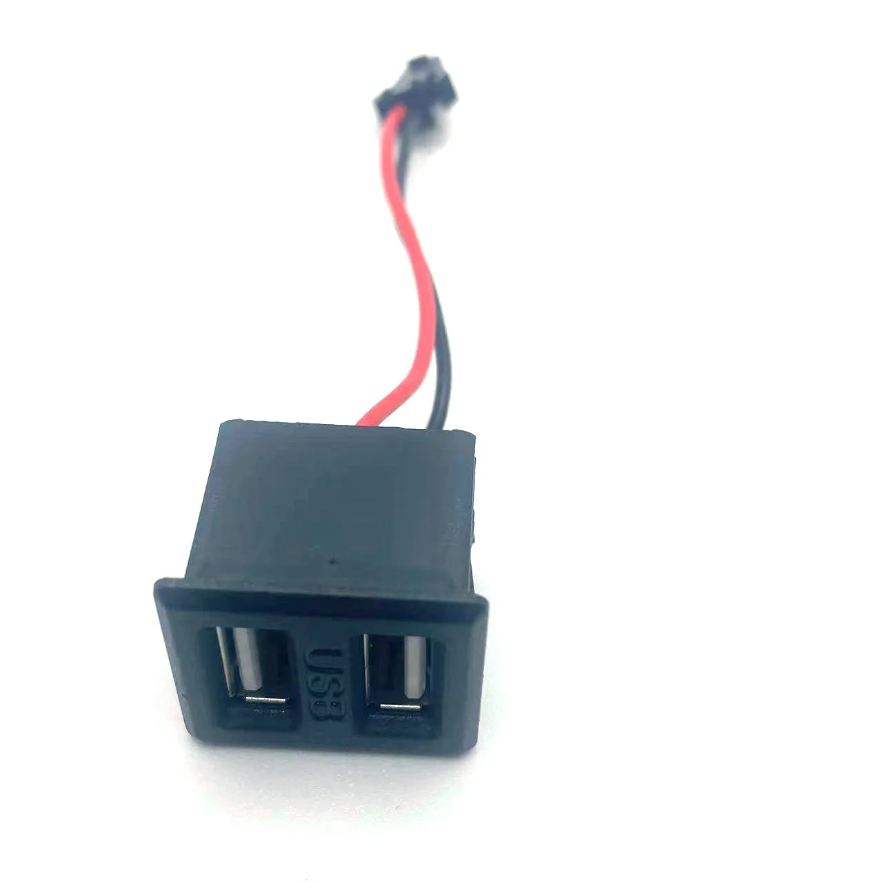 

A female double-layer socket TypeC female socket Black USB charging socket Table lamp with built-in USB power connection port