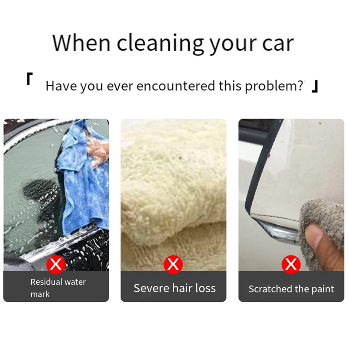 

A74F_Car Wash Towel Thickened Car Wipe Large Non-Linting Cleaning Rag
