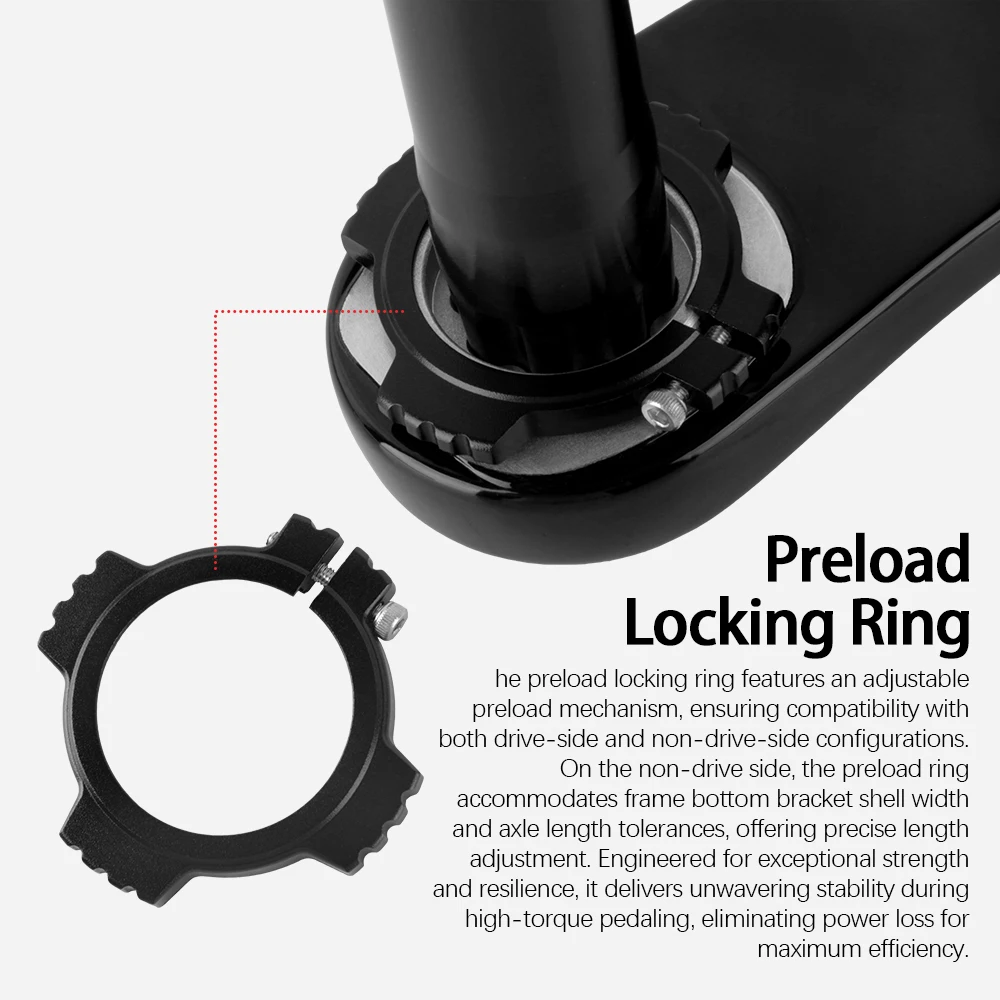 WUZEI Kohlefaser-Rennrad-Kurbelgarnitur, 165 mm, 170 mm, 3-Loch-Direktmontage, AL-7075, 24 mm Achse für Shimano 105 R7000 Ultegra R8000 – Detail 12