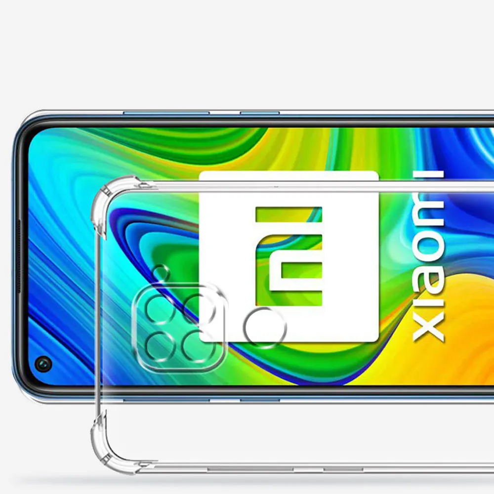 Shockproof Case For Xiaomi Redmi Note 9 Soft Silicone Transparent Case For Note 9Pro Clear Cover Note9s Note9 ProMax Funda Coque