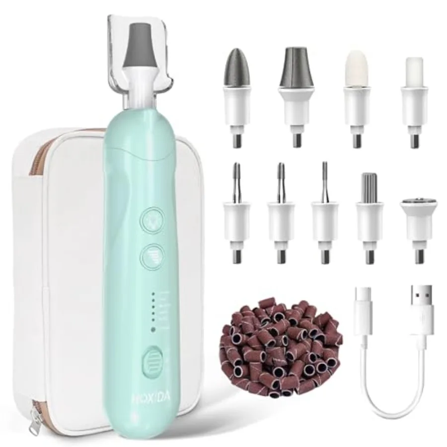 

Набор для маникюра и педикюра для женщин, профессиональная беспроводная электрическая пилка для ногтей с 5 скоростями, для толстых ногтей на ногах, для пожилых людей