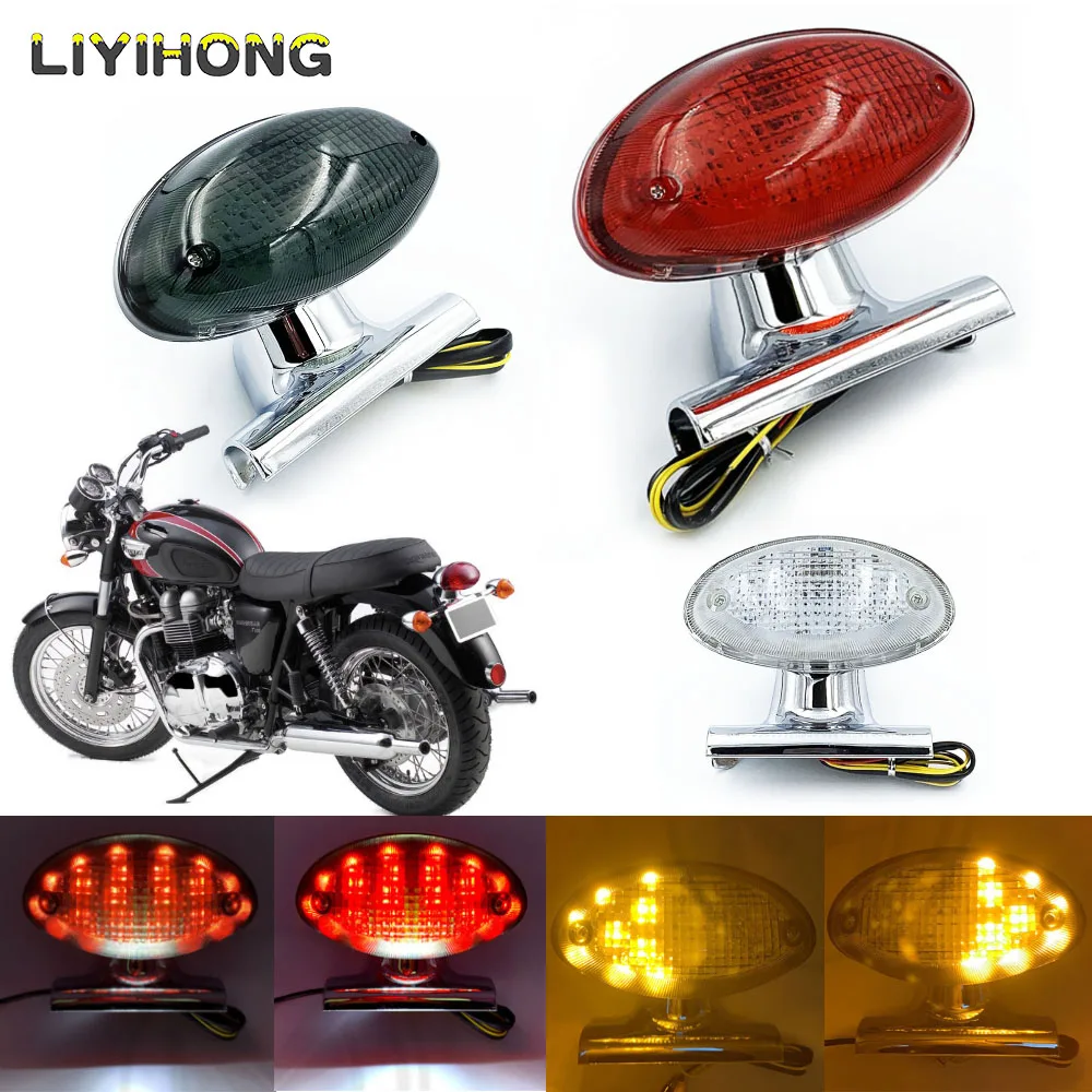 LED Rear Tail Brake Light Blinker Turn Signal Integrated Lamp For Triumph Bonneville SE T100 Motorcycle Accessories Lighting