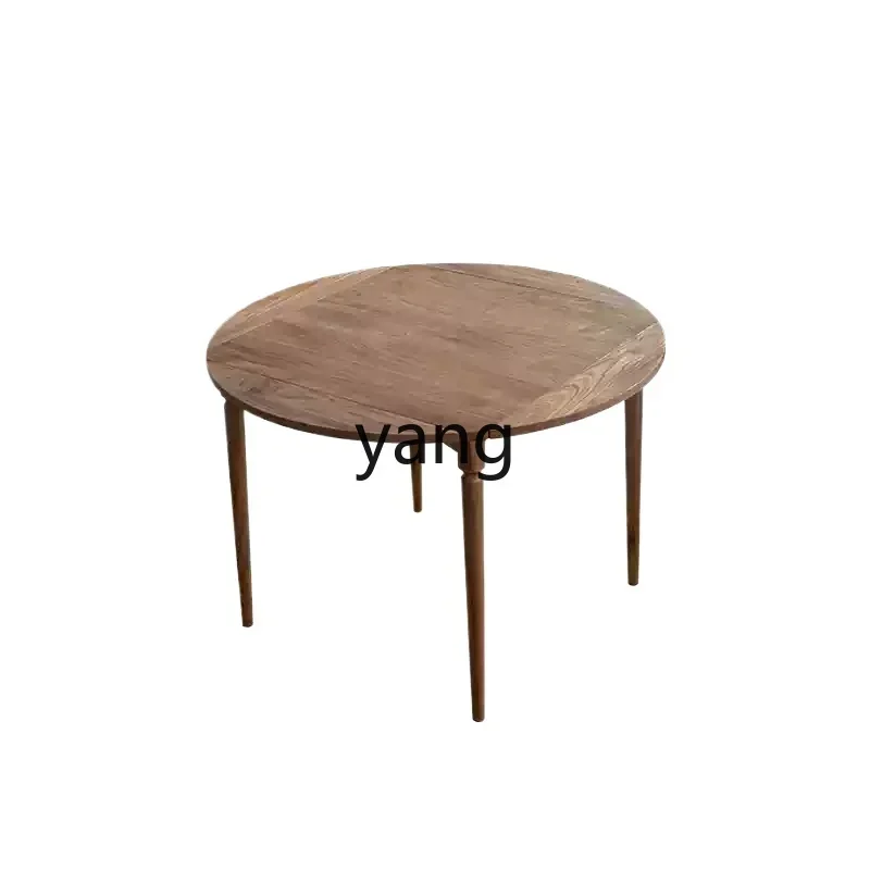 

lmm solid wood small apartment square table household foldable round table retractable table