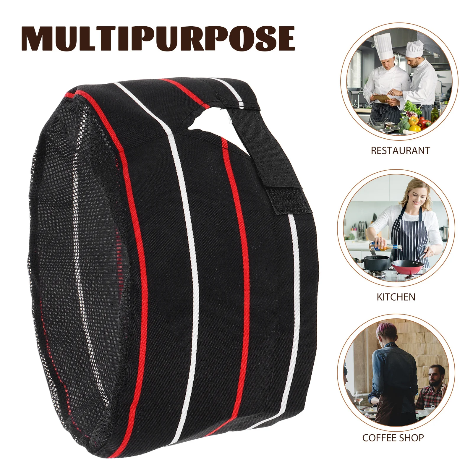 Comfortabele unisex koksmuts, ademend ontwerp voor heren, dames, maat verstelbaar, ideaal voor keuken, restaurant, hotel, thuis koken