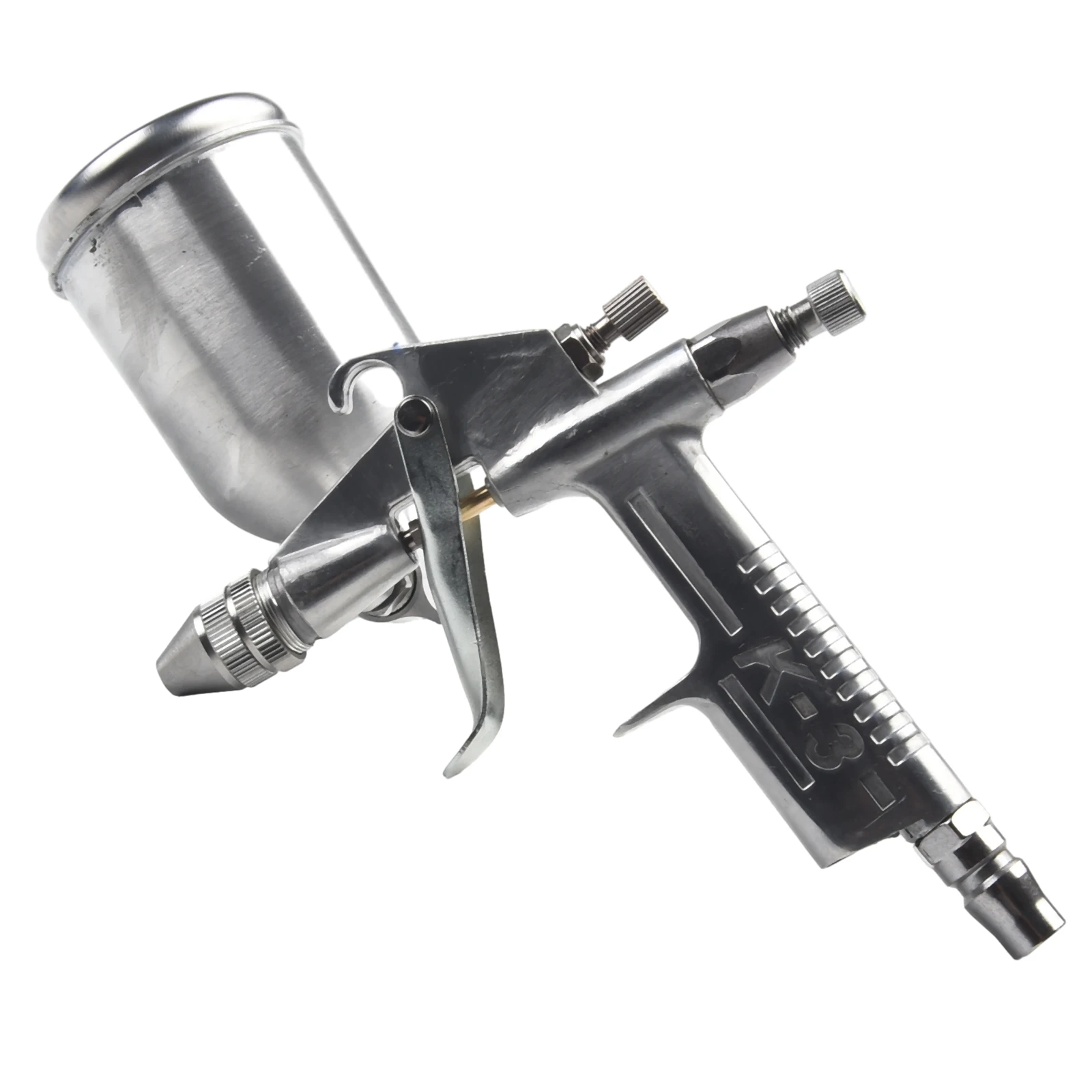 Imagem -04 - Pneumático Aerógrafo Pulverizador Liga Pintura Atomizador Ferramenta para Carros k3 05 mm Bocal 125ml Profissional