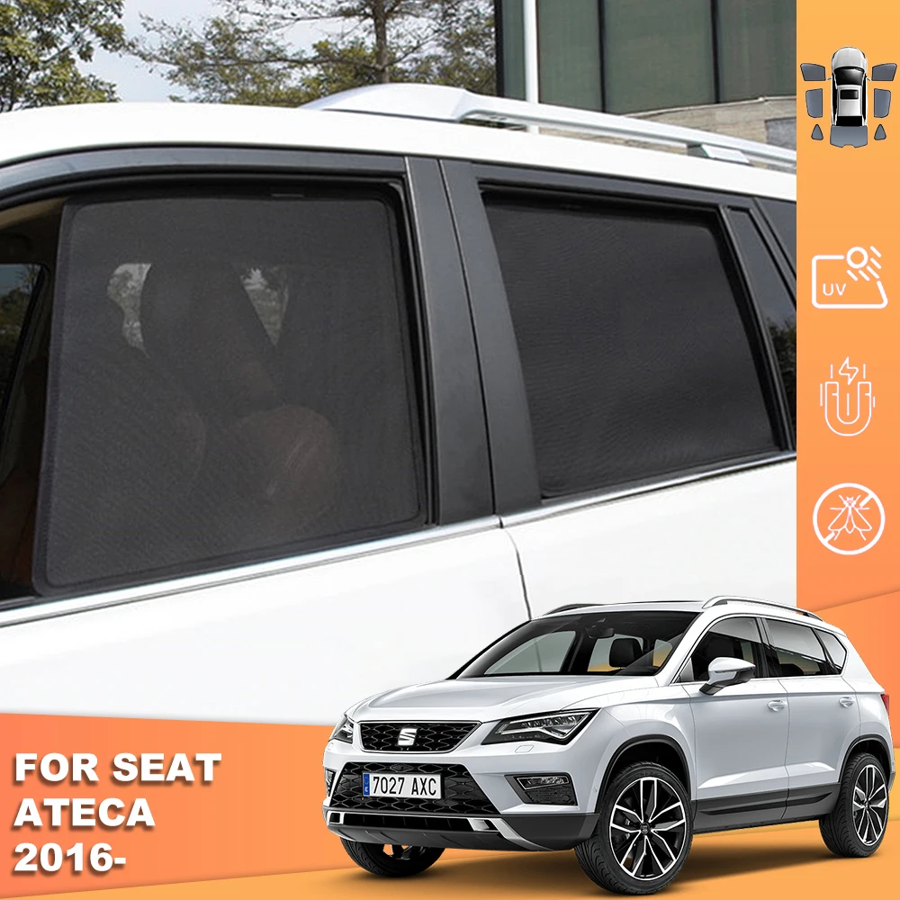 

Для внедорожника Seat Ateca 2016-2022 2023 2024 магнитный автомобильный солнцезащитный щиток переднее лобовое стекло занавеска заднее боковое детское окно солнцезащитный козырек