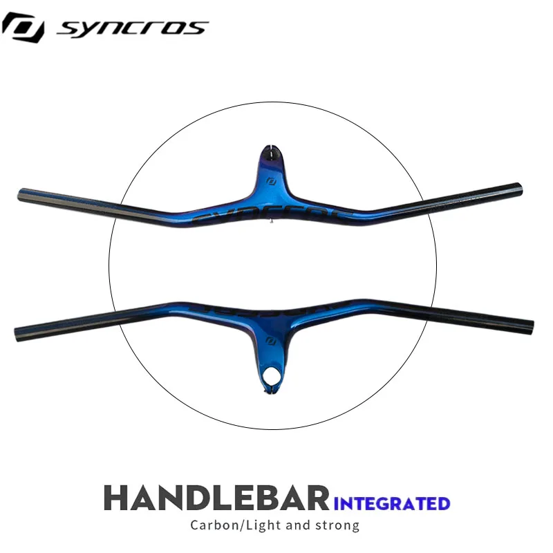 

Syncros MTB Integrated Carbon Fiber Handlebar 28.6mm Width 680-800mm Various Length Options 60/70/80/90/100mm Mountain Bike Comp