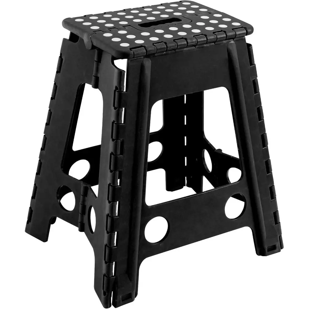 

22AA004 olding Step Stool, Height 17.7 inches (45 cm), Step Stool, Stepladder, Car Wash, ishing, Indoor, Outdoor, Load acity 220