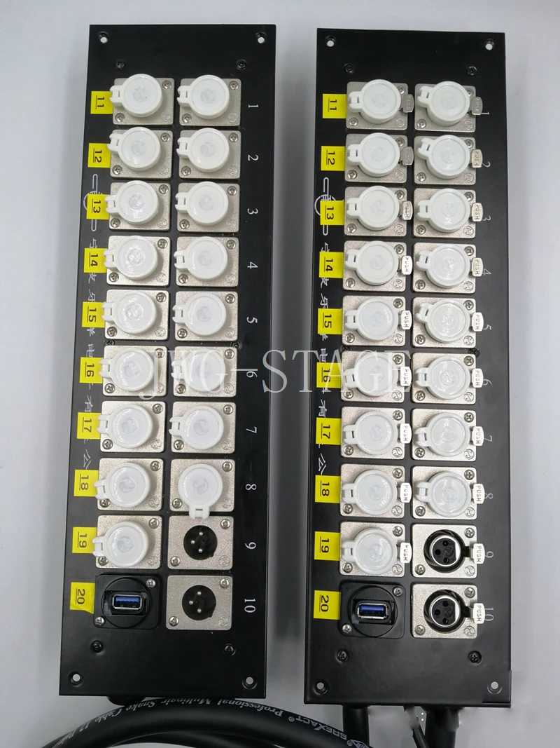 20 Way Recording Studio Dedicated Xlr Junction Box 20 Position Xlr Wall Crossing Sound Box Wall Crossing Panel Enginee