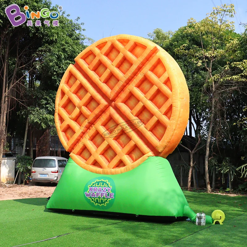 Giant 5 Meters High Inflatable Waffle Model Balloon For Dessert Food Shop Advertising Decoration - BG-M0253