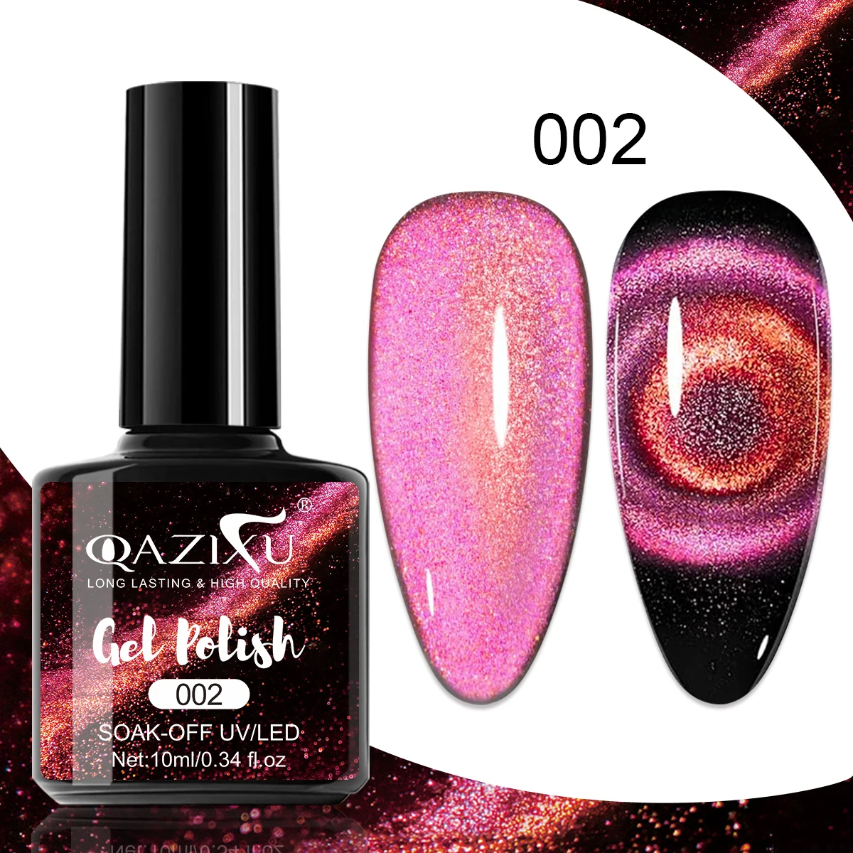 1-2 قطعة 10 مللي أورورا القط العين هلام مسمار البولندية بريق الترتر المغناطيسي مسمار البولندية نقع قبالة UV LED ورنيش مسمار الفن الشتاء #5