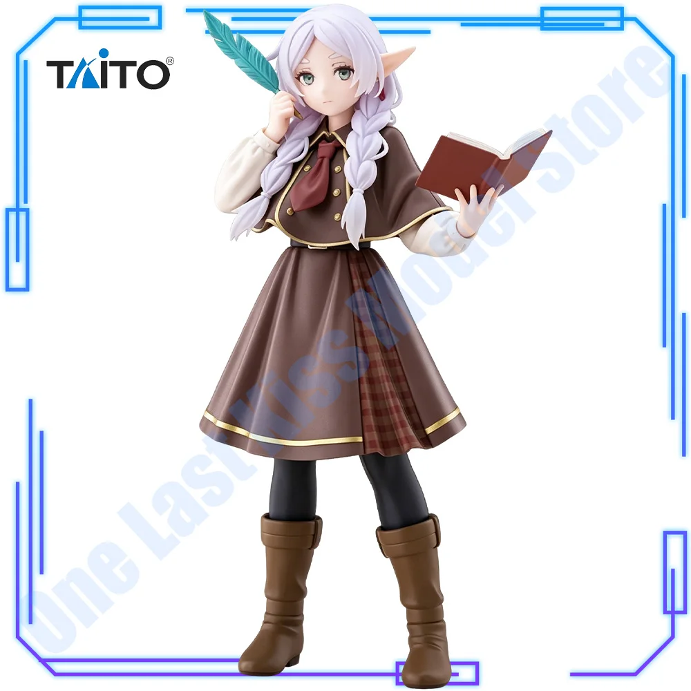 En stock, figurine originale Taito, authentique, de l'anime Frieren: Beyond Journey's End, Frieren Tantei Ver 18cm, collection de modèles de jouets Coreful