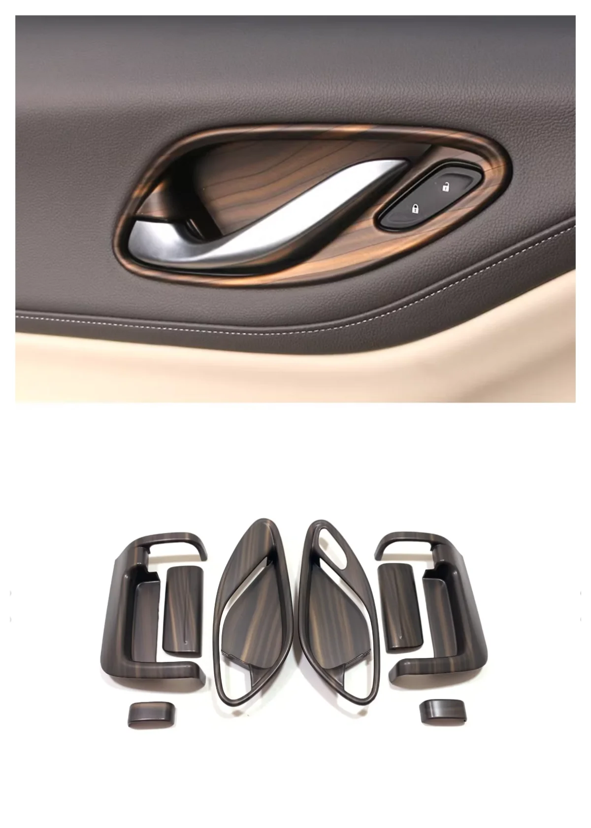 

Suitable for Dongfeng VOYAH Dreamers 2022 2023 2024 Inner door bowl handle ABS decorative Auto Parts