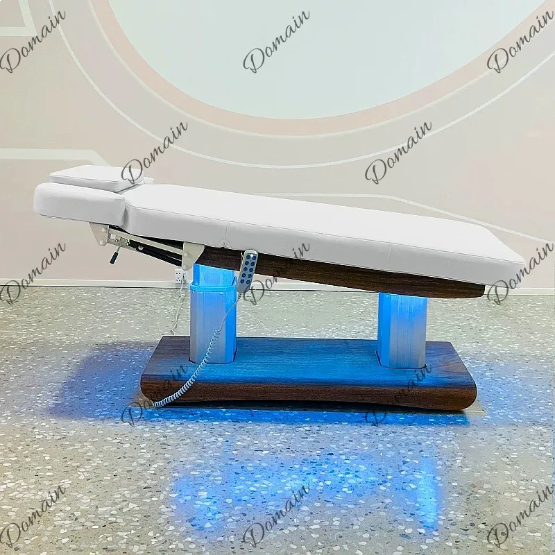 Electric Beauty Bed Double Column 4 Motor Massage Bed Adjustable Multifunction SPA Medical Injection Bed