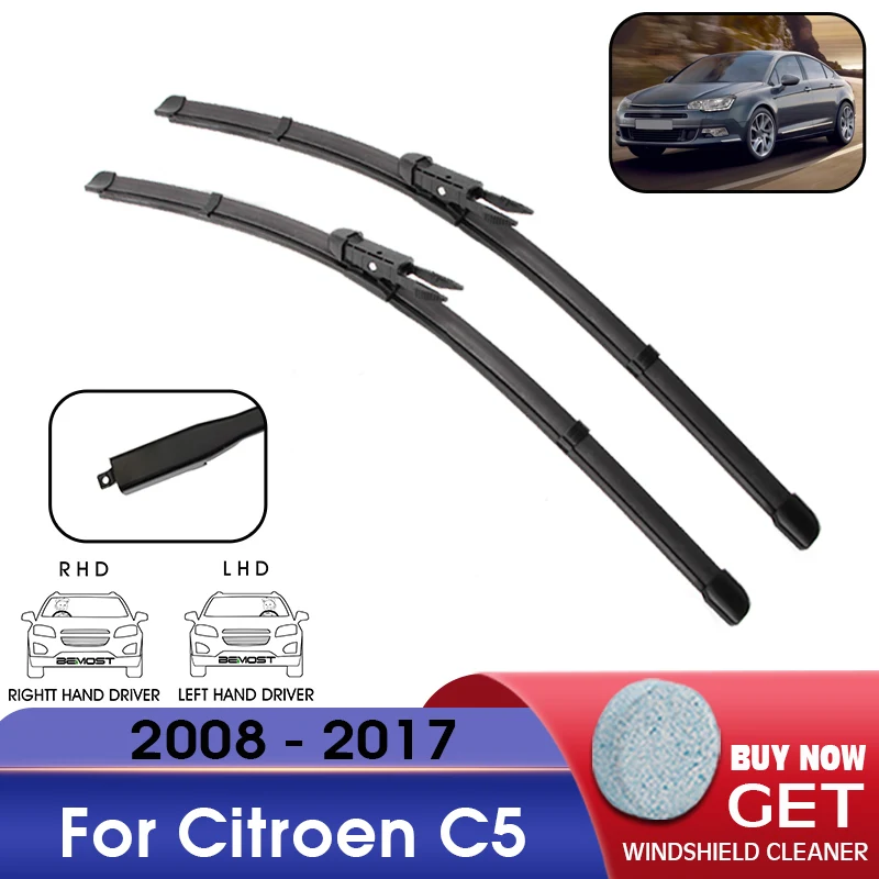 Car Wiper Blade Front Window Windshield Rubber Refill Wiper For Citroen C5 2008-2017 LHD / RHD 28