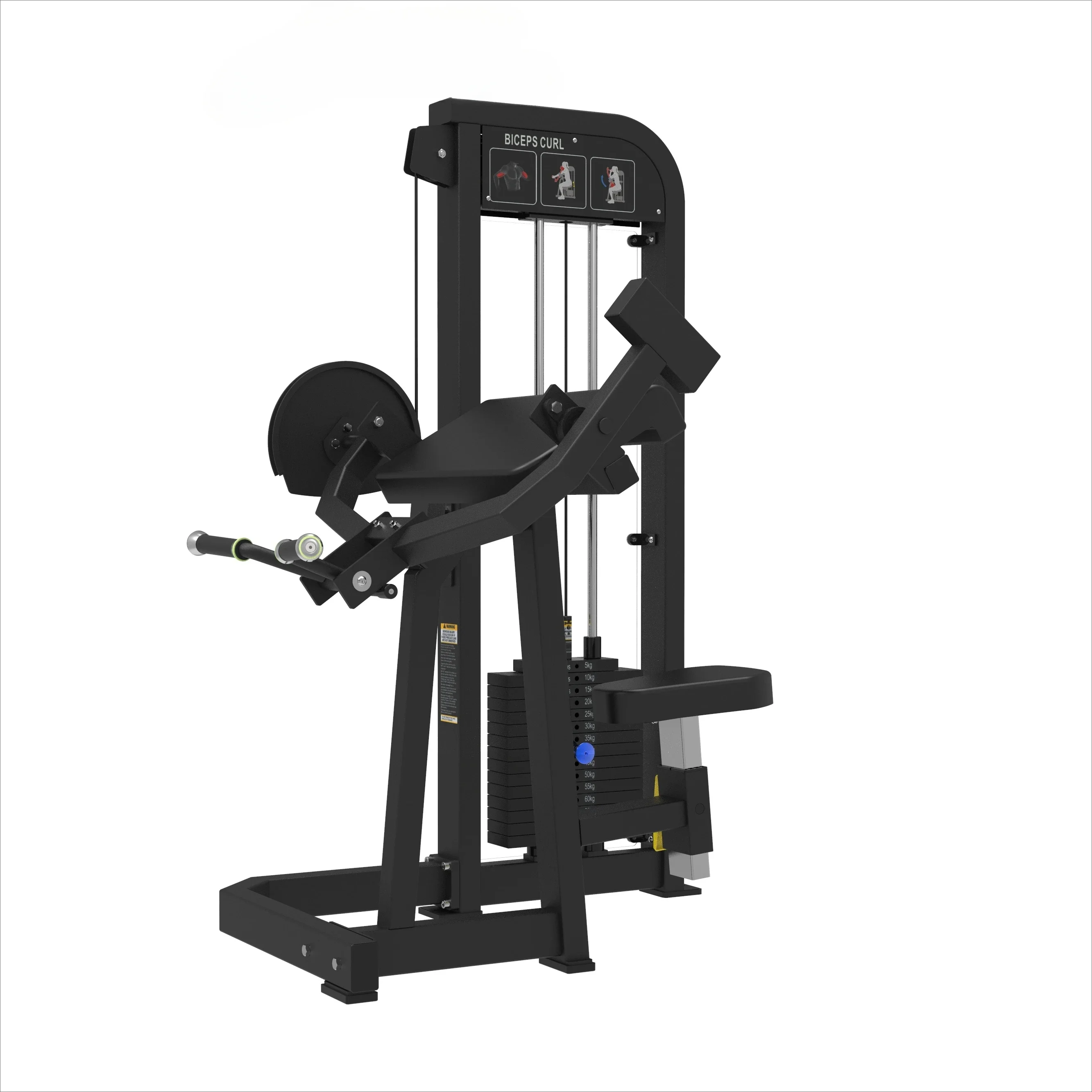 high quality Biceps Curl exercise gym equipment Pin loaded  Dual Function Arm Trainer