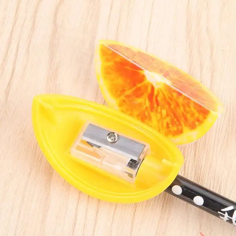

1 Piece Lytwtw's Stationery School Supplies Novelty Fruit Plastic Pencil Sharpener Pencil Cutter Knife Accessories Office Items