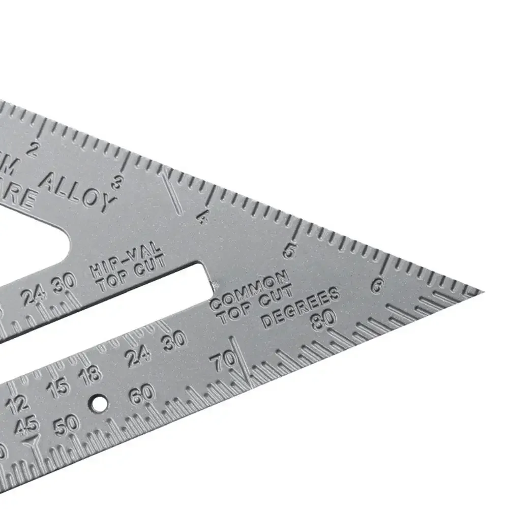 Triangle Rule 90 Degree Thickening Angle Rule Aluminum Alloy Carpenter Measurement Square Ruler Layout Tool Measurement Tool