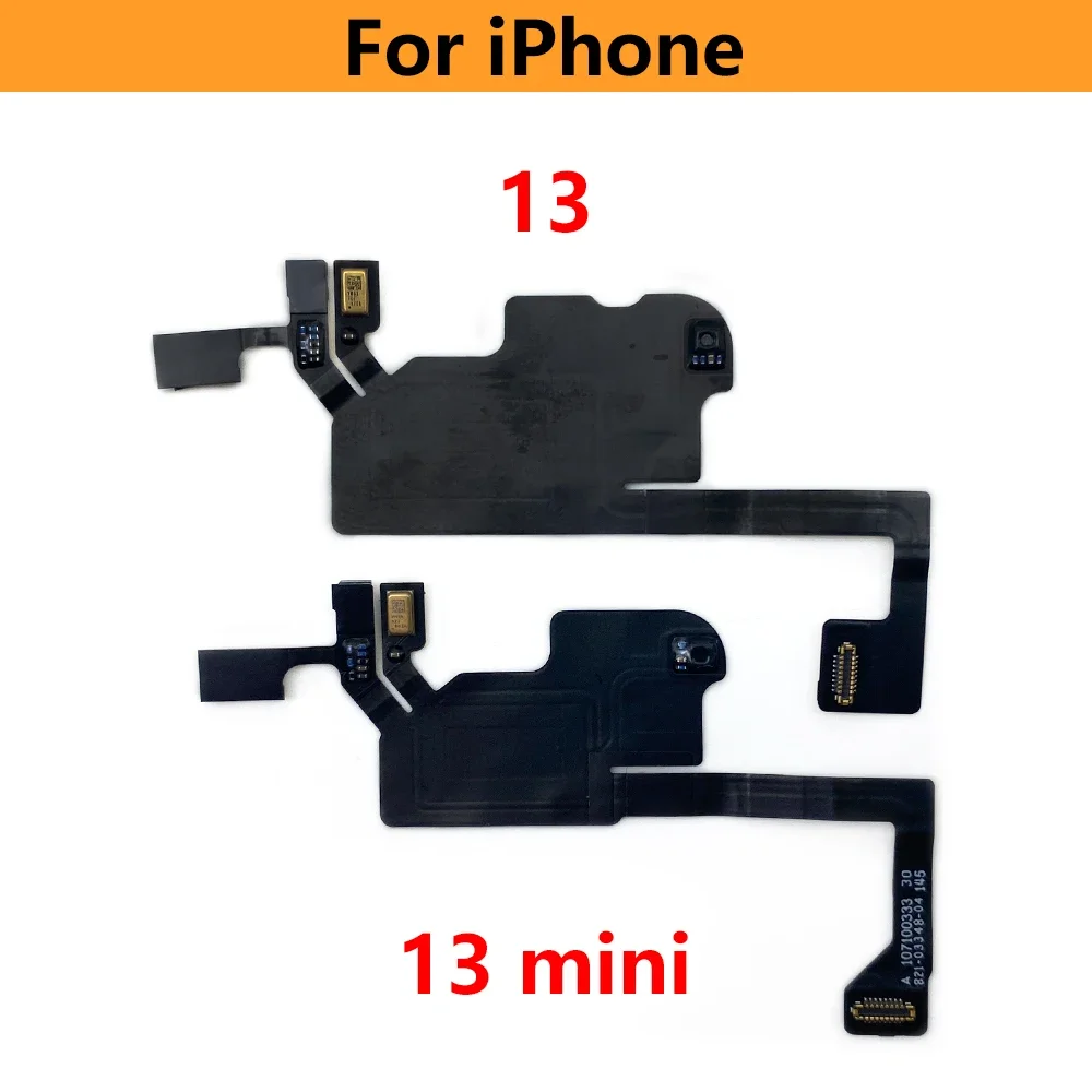 New For iPhone 13 14 15 Pro Max Mini Plus Front Ear Earpiece Speaker Proximity Light Sensor Flex Ribbon Cable